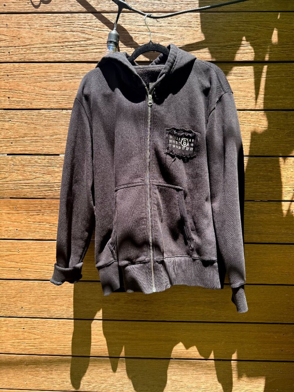 MM6 MAISON MARGIELA  Black Numeric Hoodie